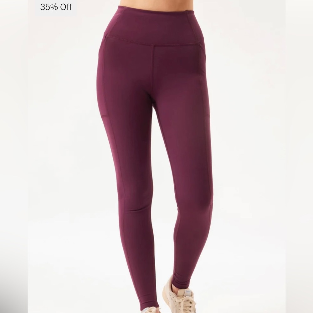 NWT Girlfriend Collective Plum Compressive Pocket Legging XXS